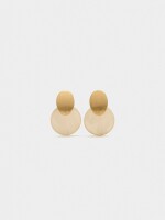 Pendientes Cortos Redondos beige