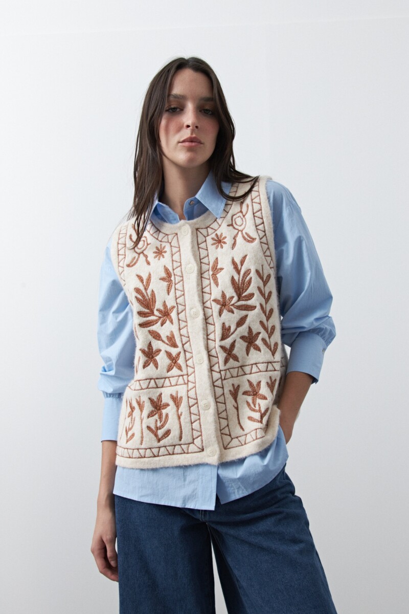CHALECO LEIA Crudo