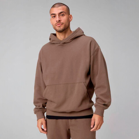 Polera The Go-To Oversized Hoodie Hombre Truffle