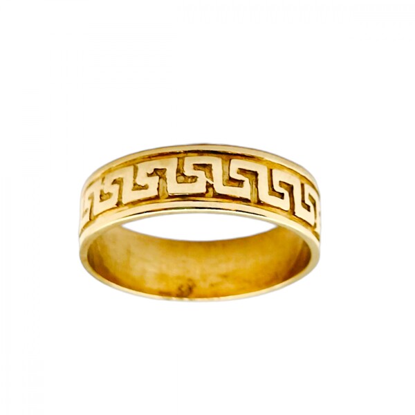 Anillo Griego-Oro bajo-Sin Piedra-AN8201 sinpiedra