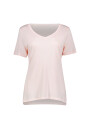 Remera Cava V-neck Rosa Claro