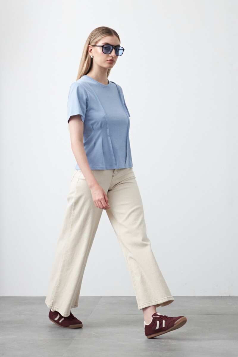 REMERA SHIITAKE Celeste