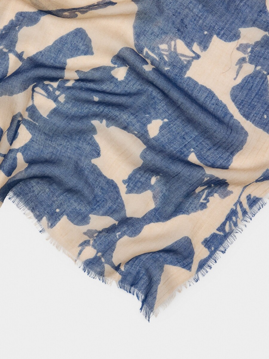 Pañuelo Estampado azul