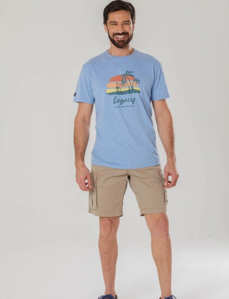 BERMUDA CARGO CON SPANDEX Beige