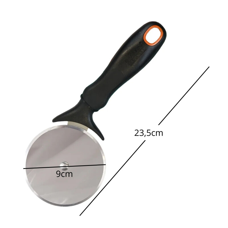 Rueda corta pizza acero inoxidable Bakers NEGRO