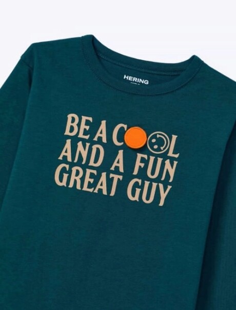BUZO INFANTIL CON ESTAMPA VERDE
