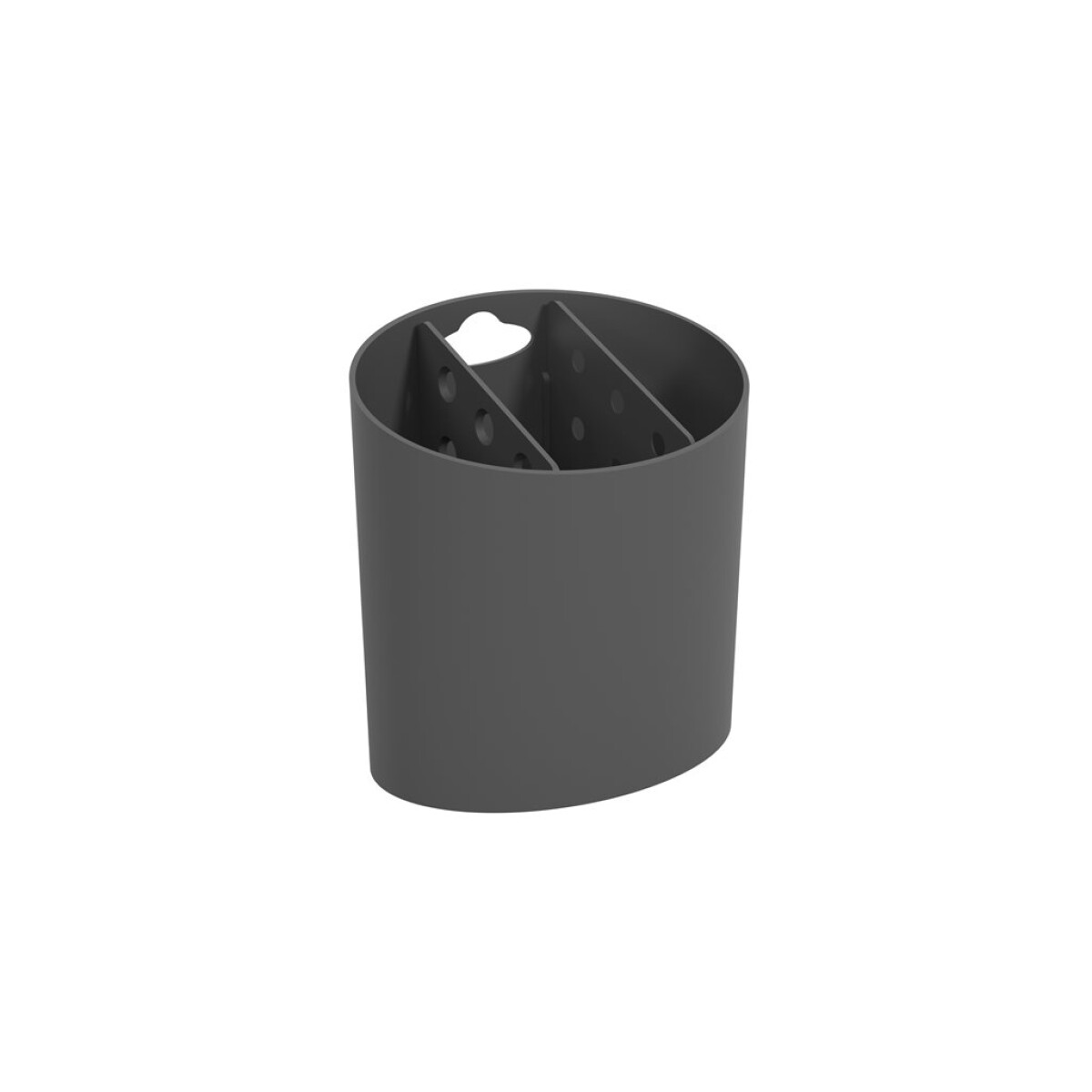 ESCURRE CUBIERTOS 13.5x11x14CM GRIS OSCURO COZA 