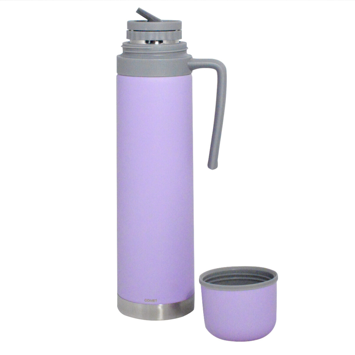 Termo Comet Acero Inoxidable 750 Ml con Manija Rígida - LILA 