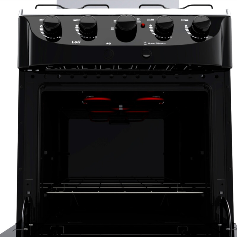 Cocina Tem Combinada Loli 4h 4 Hornallas Color Negro Cocina Tem Combinada Loli 4h 4 Hornallas Color Negro