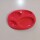 Plato c/divisiones antideslizante coral