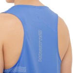 Salomon Musculosa Sense Aero Singlet GFX M para Hombre - Celeste Celeste