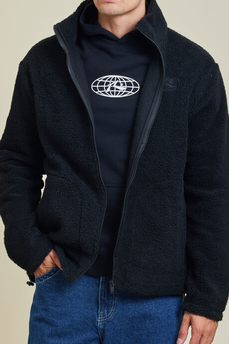 CAMPERA SAYER ( SHERPA) RUSTY Negro