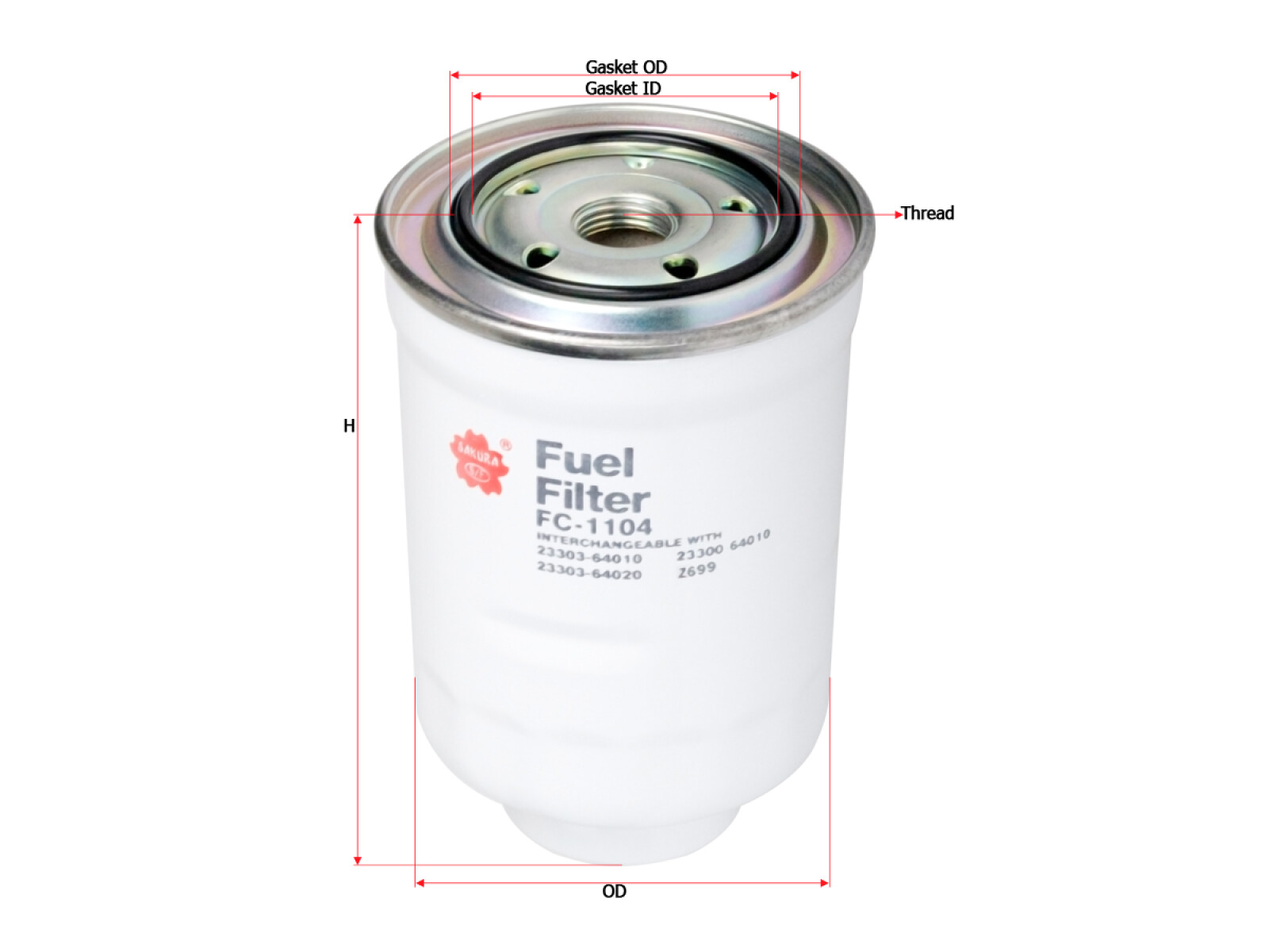 FILTRO COMBUSTIBLE TOYOTA GASOIL TOYOTA MITSUBISHI PS4922 WK828X NAKAMURA 