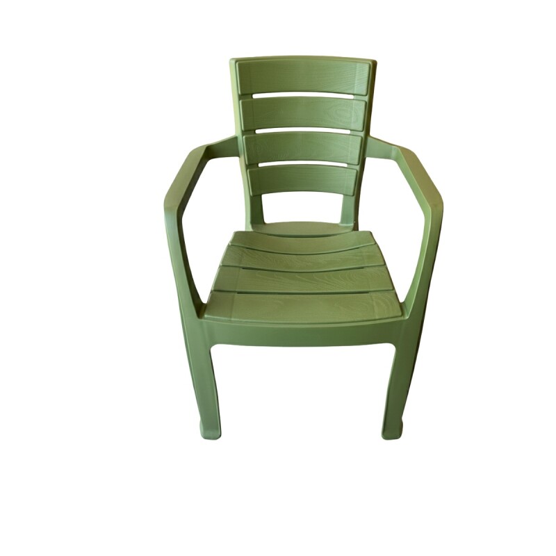 SILLA PLAST BARU VERDE C/BRAZOS 58X59X82CM Unica