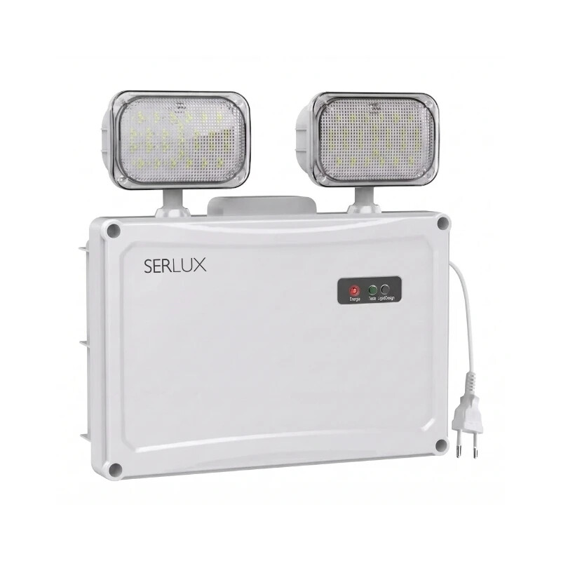 LUMINARIA DE EMERGENCIA DE 2 FOCOS - IP65 Luminaria De Emergencia De 2 Focos