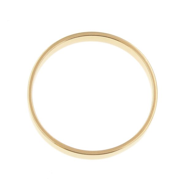 Par de alianza chata en oro amarillo 18k de 3mm Par de alianza chata en oro amarillo 18k de 3mm