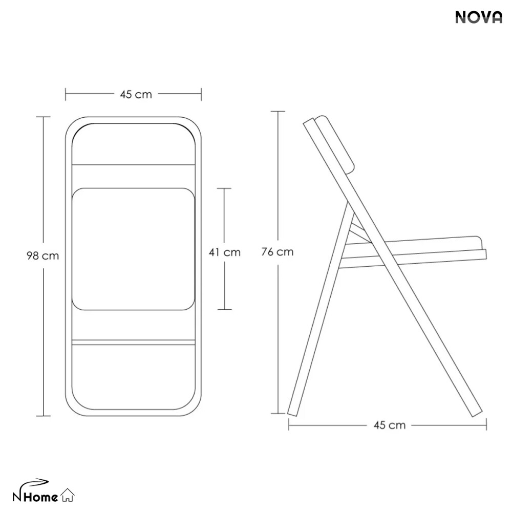 Silla Plegable Nova Gris