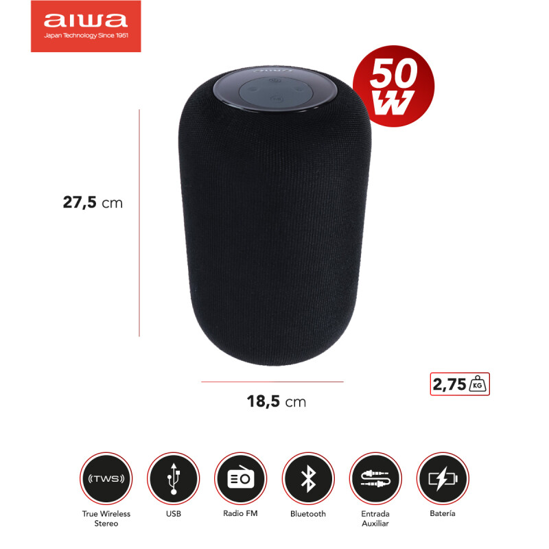 Parlante Activo Bluetooth 360° | AIWA | AW-F360-BK Parlante Activo Bluetooth 360° | AIWA | AW-F360-BK