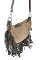 Morral con flecos Tostado