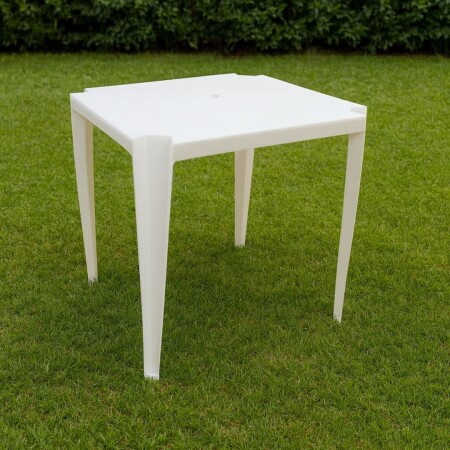 MESA DE JARDIN CUADRADA BLANCO 70X70CM MESA DE JARDIN CUADRADA BLANCO 70X70CM