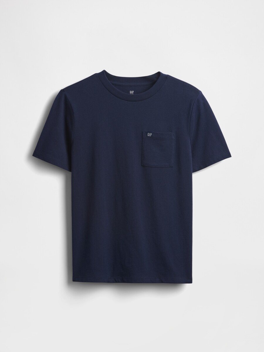 Remera Bolsillo Logo Gap Niño - Navy Uniform 