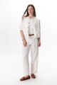 PANTALON LINO SOHO BLANCO