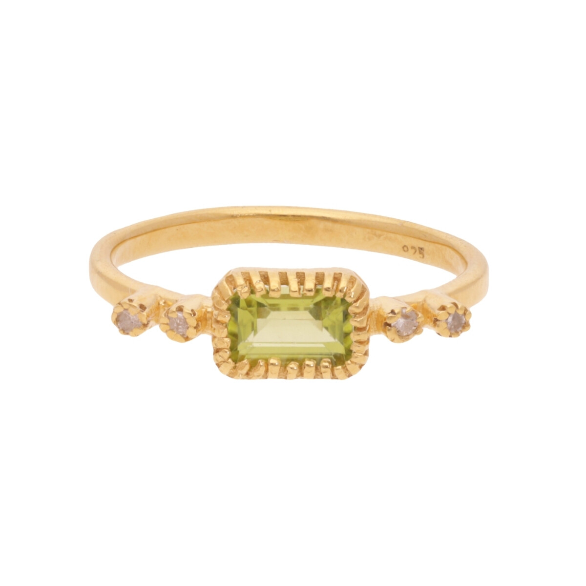 Anillo Karvik de plata 925 bañada en oro 18 K 