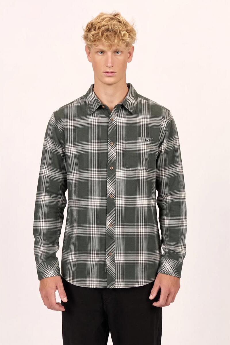CAMISA COASTLINE FLANNEL J-negro