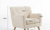 BUTACA Tela y Madera Natural Living - Noruega BUTACA Tela y Madera Natural Living - Noruega