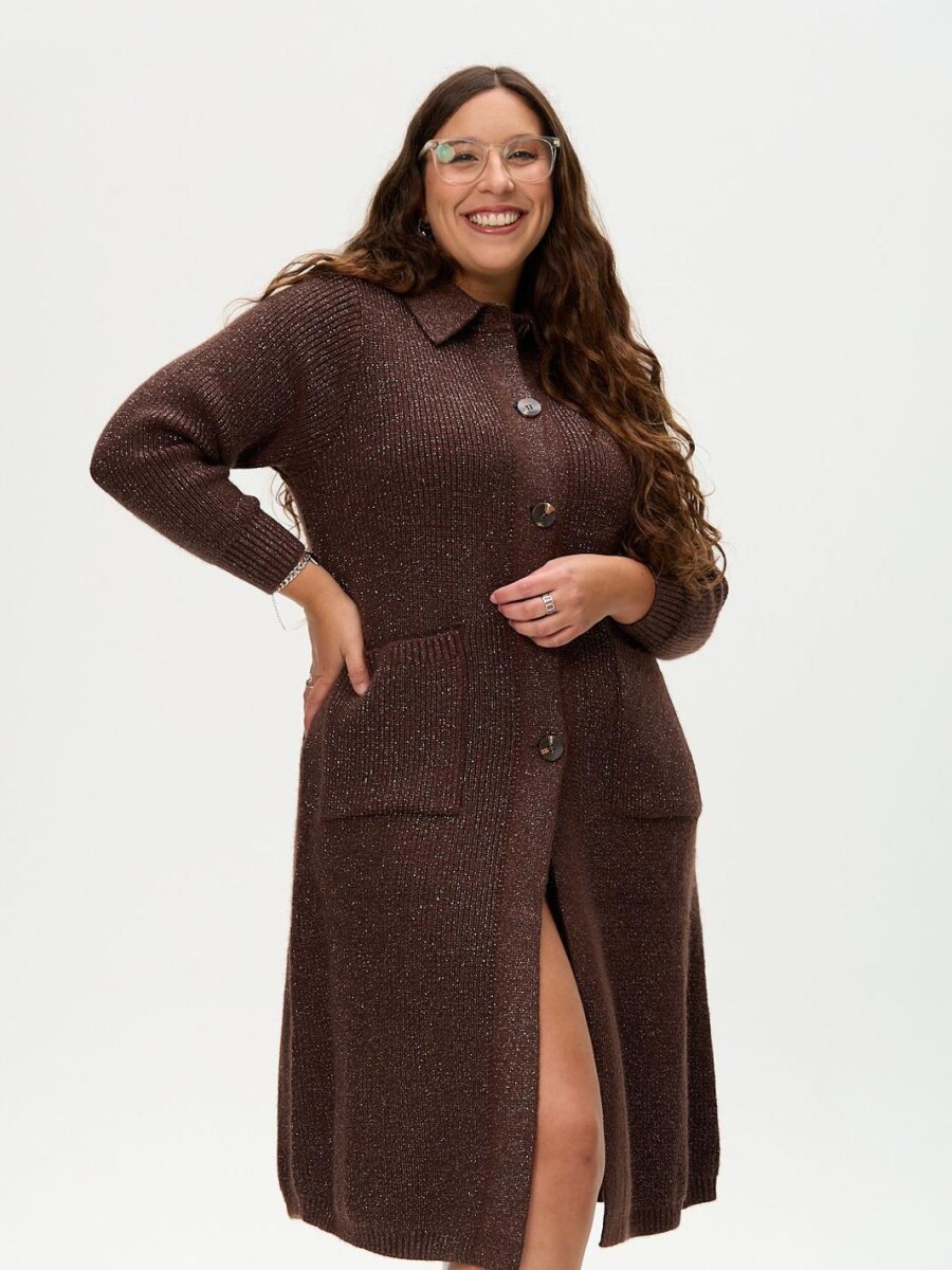 Saco Lurex Chocolate