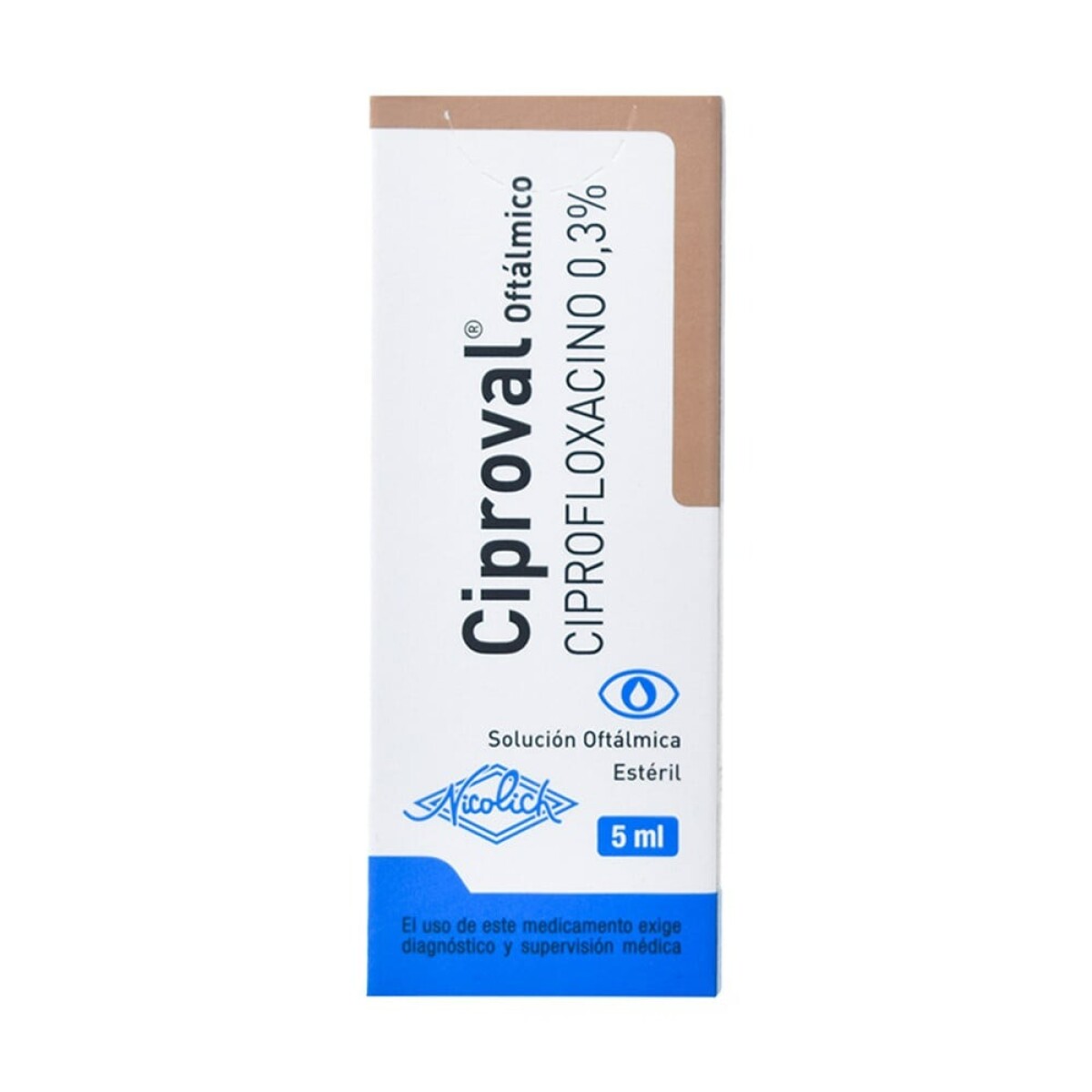 Ciproval Colirio 5 Ml Gotas Oftálmicas Unisex 