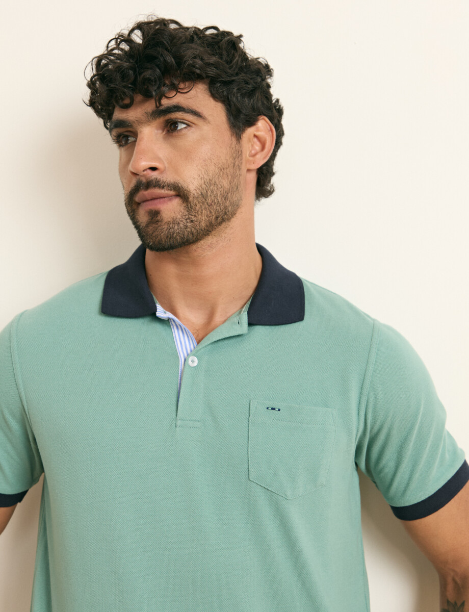 REMERA HARRINGTON LABEL - Verde 