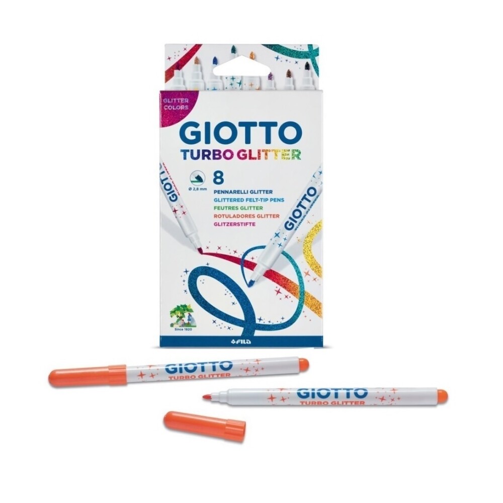Marcadores Giotto Glitter – Set x8 Colores MARCADOR GIOTTO GLITTER X8 CO