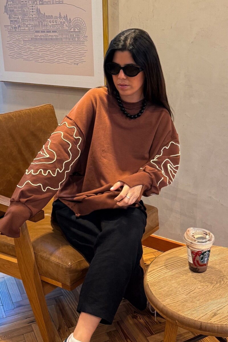 Buzo Blossom - Marrón y amarillo 