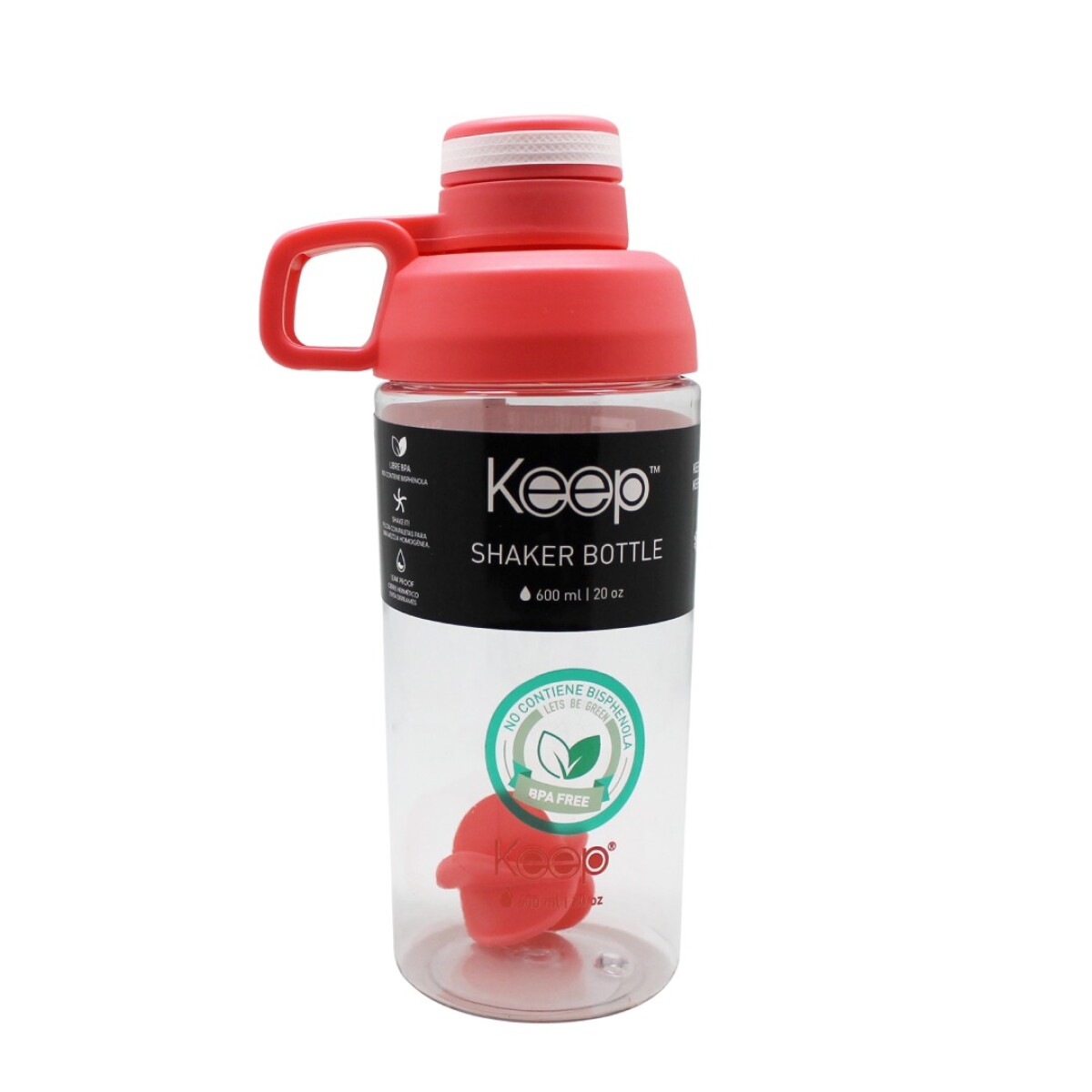 Botella Keep Shaker Bottle 600ML - ROSA 