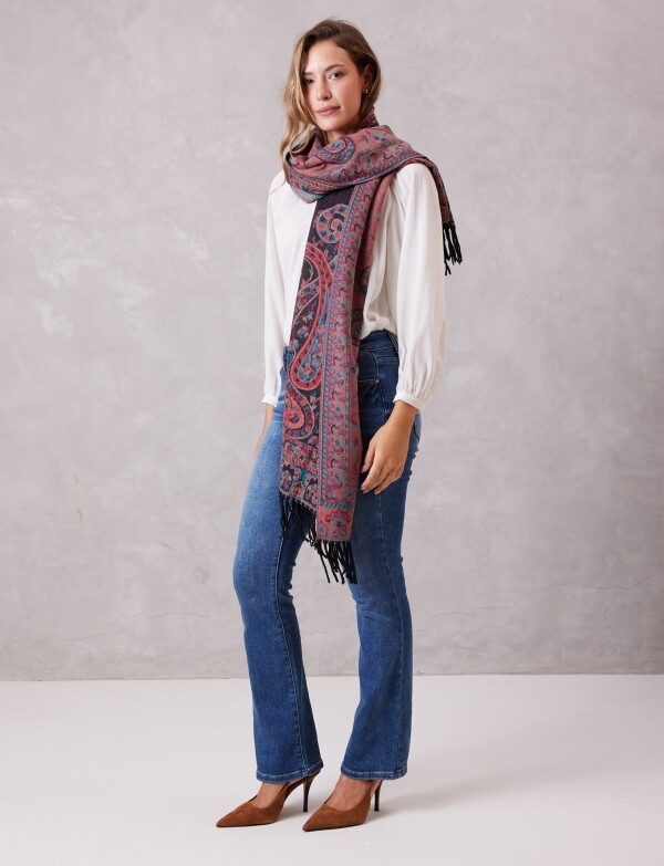 Bufandon Arabescos NEGRO/MULTI