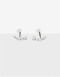 Aros Pasantes Perlas Aros Jacket Perlas - Plateado Rodio