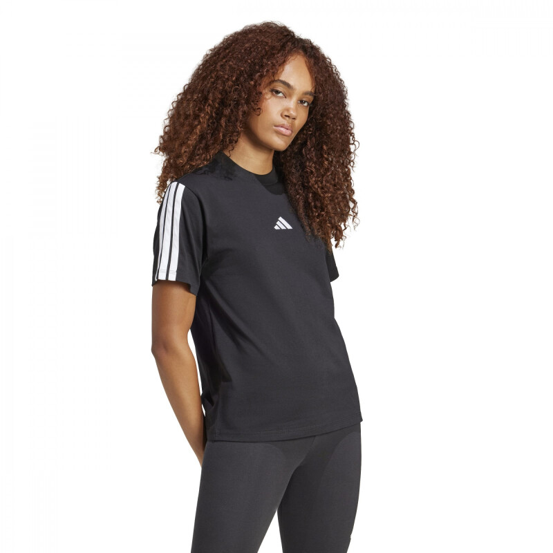 Remera ADIDAS W 3S SJ T B Mujer JM2393 Negro-blanco