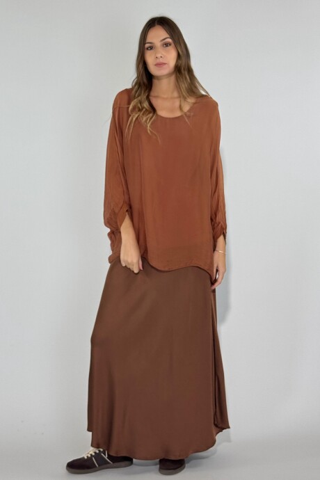 BLUSA MAIARA Marron