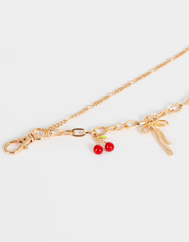 Llavero Metal Llavero Y Charm De Cadena Con Multidijes - Dorado