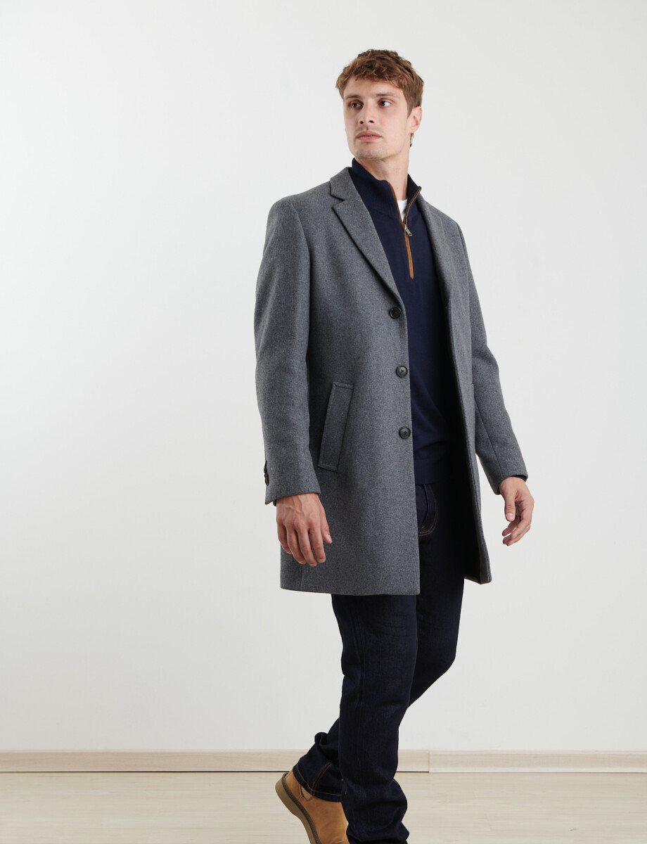 300260 SOBRETODO HARRINGTON LABEL Gris