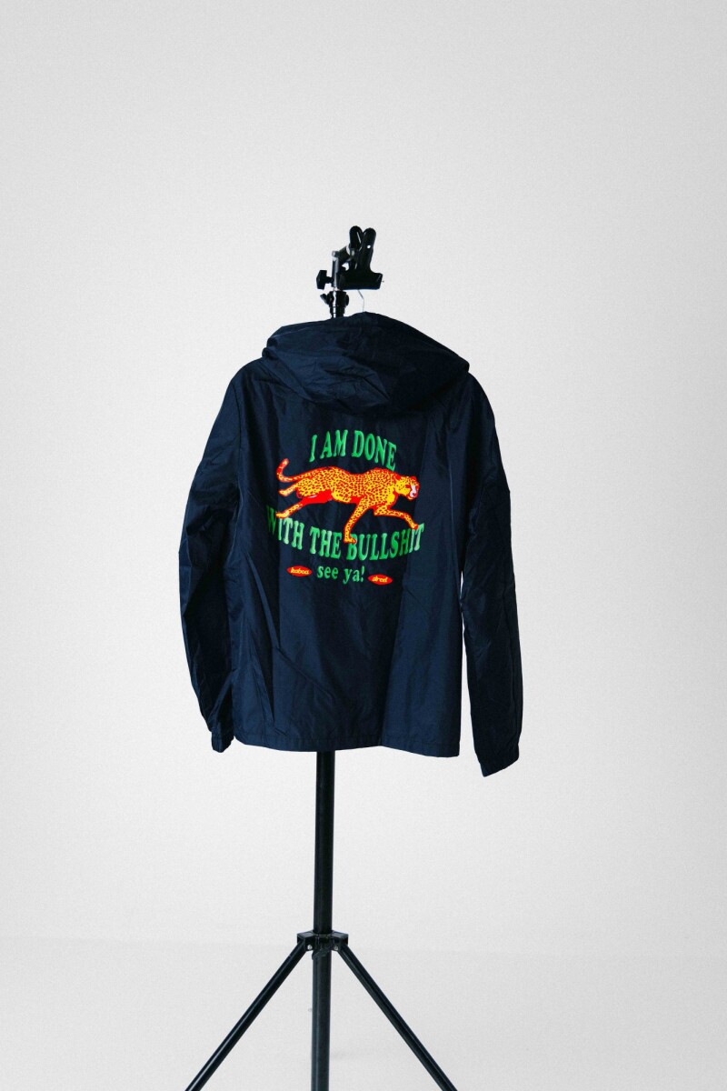 CAMPERA NYLON BULLSHIT AZUL 