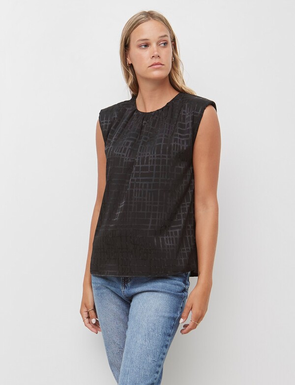 Blusa Labrada NEGRO