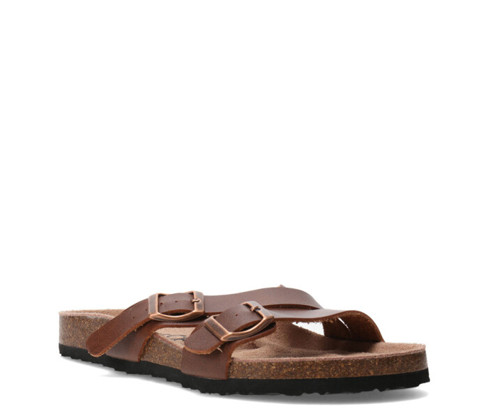 Sandalia GORT con dos tiras Brown