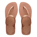 Sandalias de Mujer Havaianas Flash Urban Rosa - Dorado