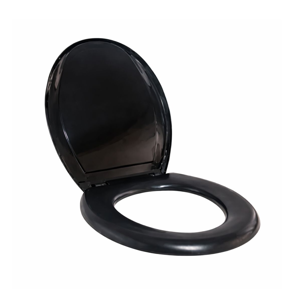 Tapa Inodoro Oval Plástica Negro 
