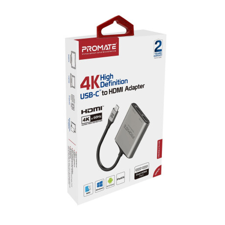 PROMATE MEDIALINK-H2 ADAPTADOR USB-C A 2 HDMI 4K Promate Medialink-h2 Adaptador Usb-c A 2 Hdmi 4k