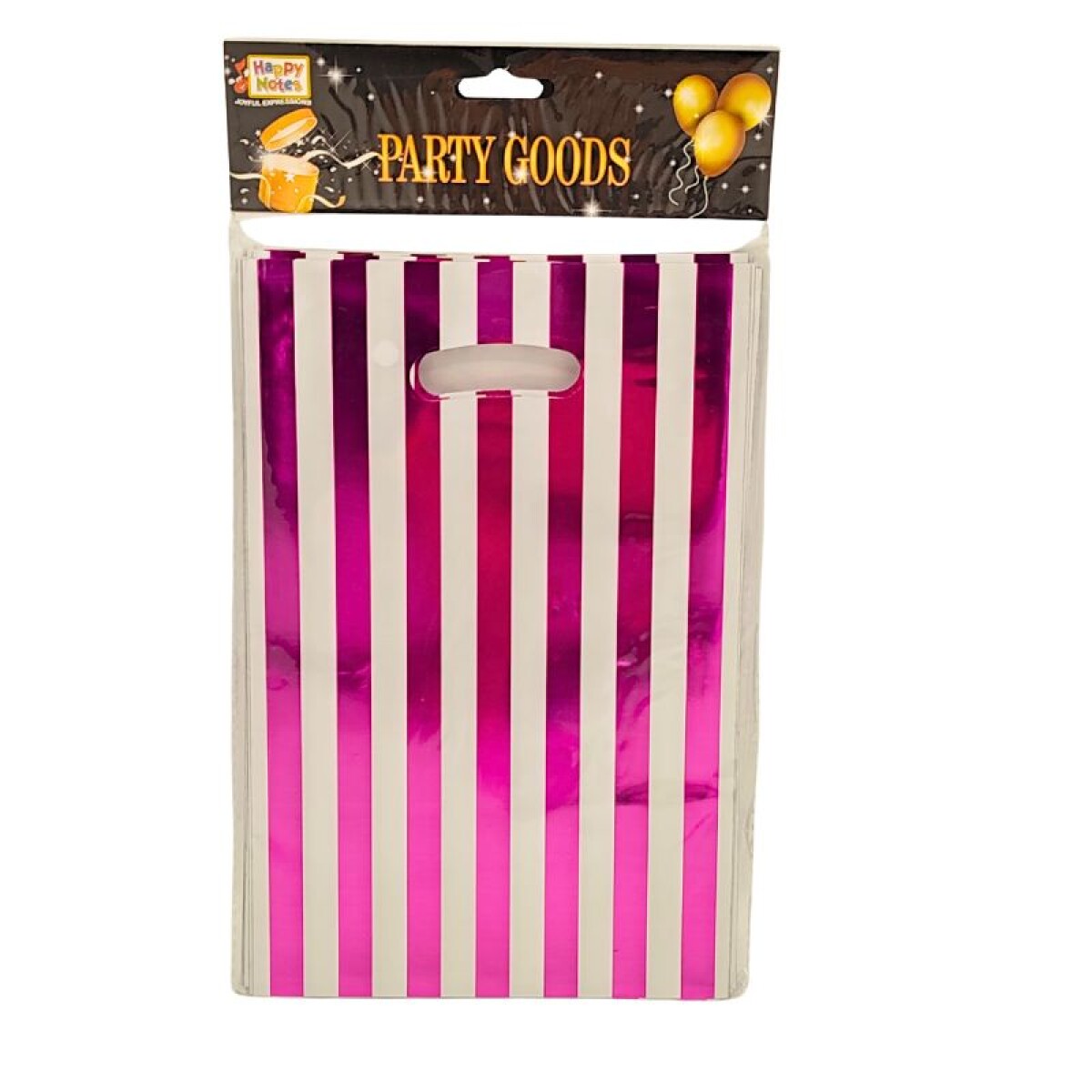 Bolsa de Sorpresita de Nylon a Rayas x10 - Fucsia 