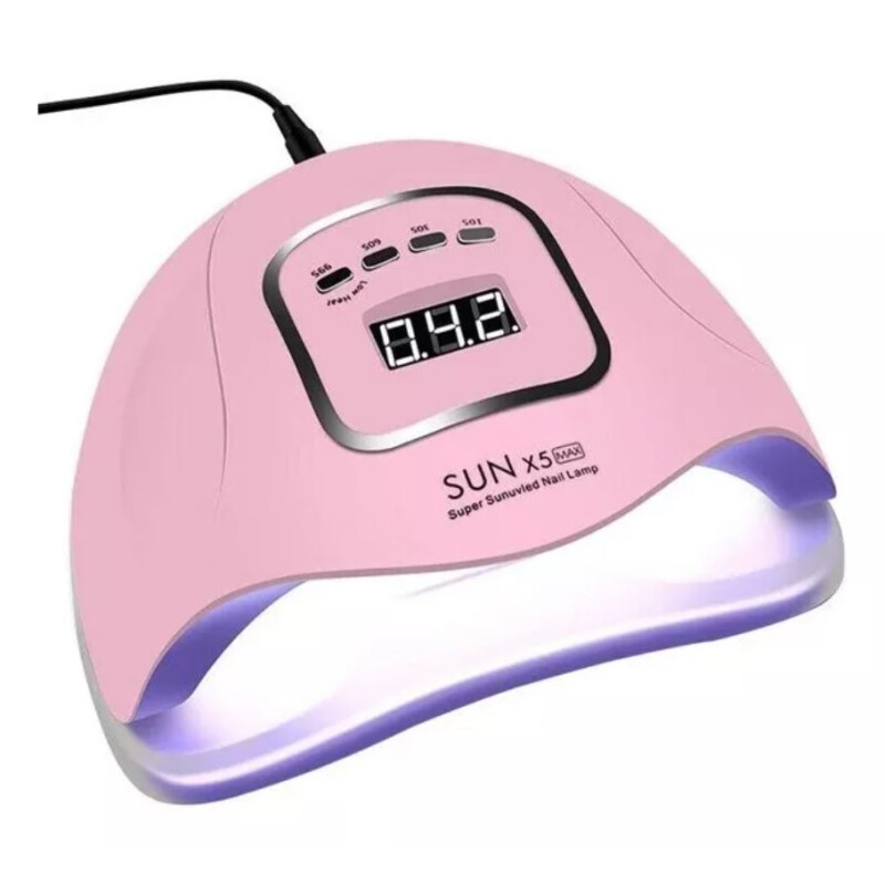 Secador De Uñas 80w Sun X 5 MAX Led Lámpara Secadora De Uña ROSA