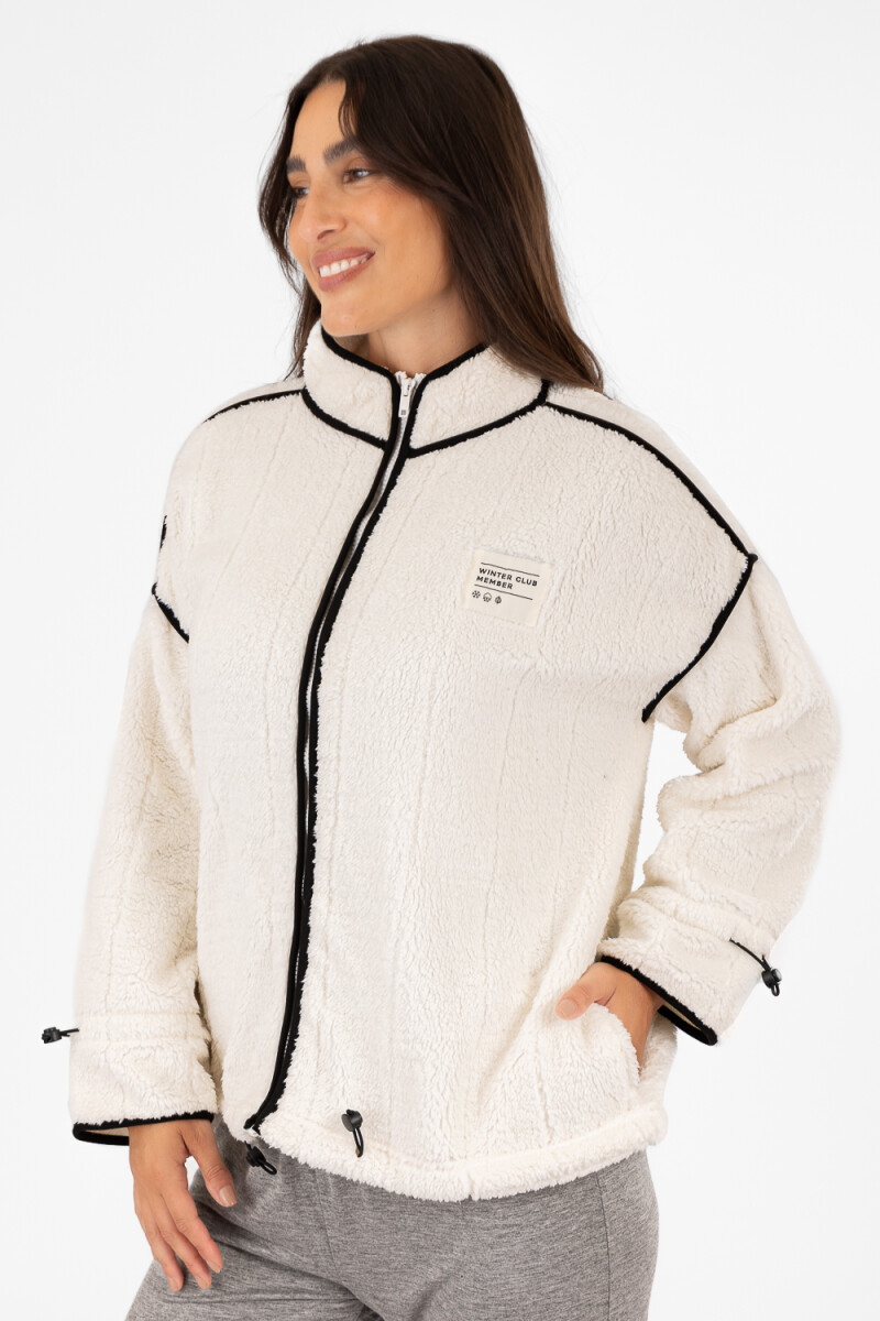 Sport sherpa jacket Beige